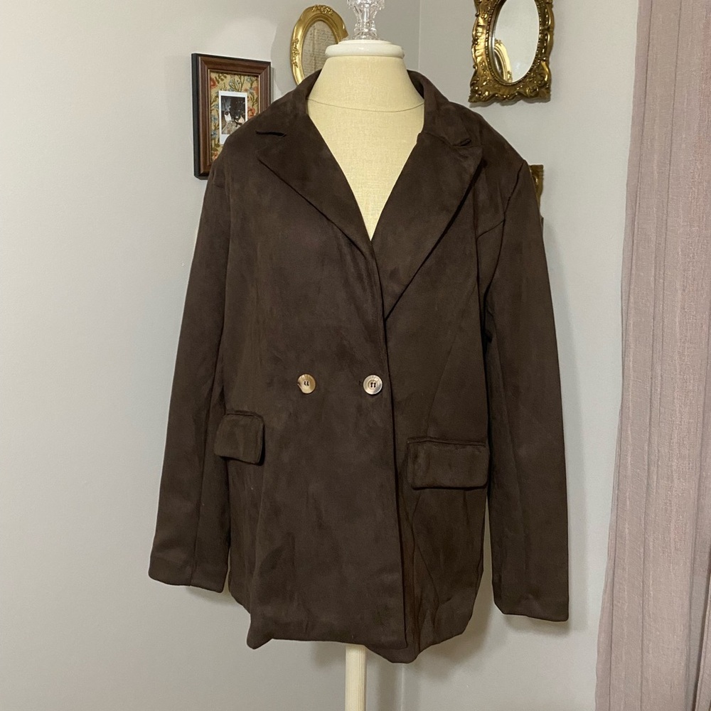 Stoosh- Brown Suede Blazer